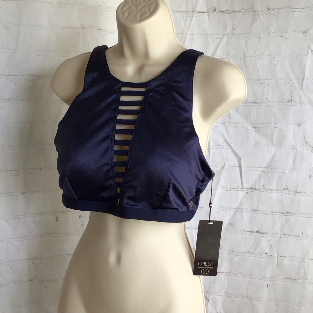 CALIA Navy Strappy Sports Bra Top